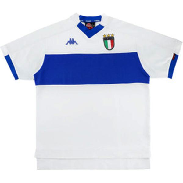 Italy away retro soccer jersey maillot match men's 2ed sportwear football shirt yellow green 1999
